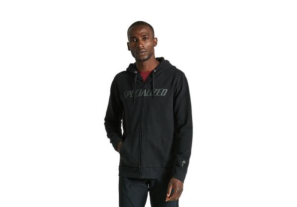 Specialized Men's Legacy Wordmark Zip-Up Hoodie L Black