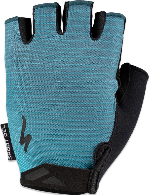 Specialized Women's Body Geometry Sport Gloves Aqua/Dusty Turquoise Arrow Medium