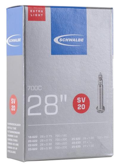 Schwalbe Schlauch SV20 28" 18/25-622/630 Prestaventil  Produktbild 1