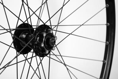 Laufrad vorne 26" 559x19 Deore HBM525ABL 100mm 6-Loch QR schwarz  Produktbild 2