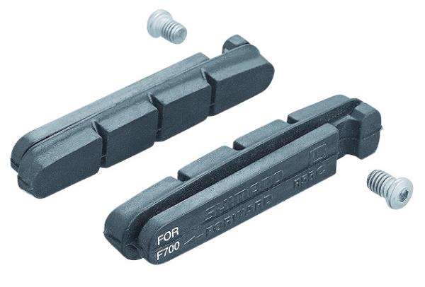 Shimano Bremsgummi R55C3 f&uuml;r Alufelgen mit Befestigungsschrauben Paar 