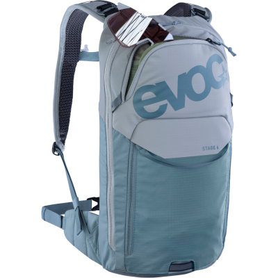Evoc Stage 6L Backpack + 2L Bladder one size stone/steel Unisex Produktbild 2