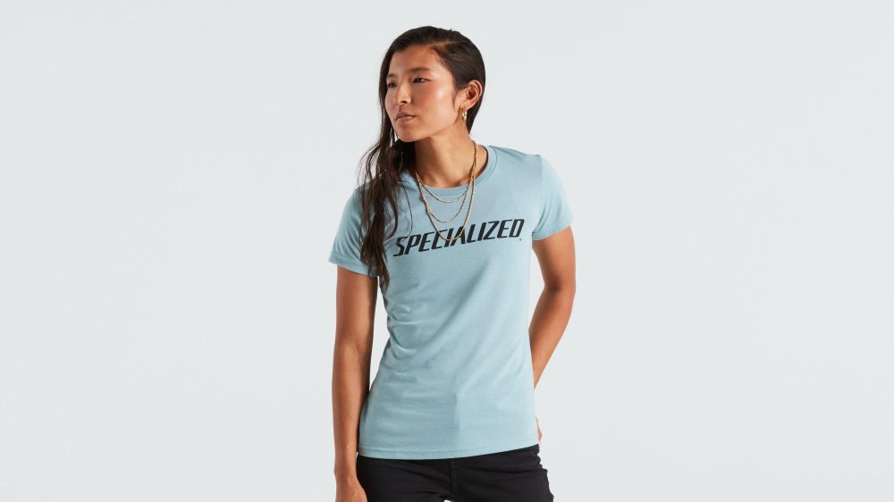 Specialized Women's Wordmark Short Sleeve T-Shirt Arctic Blue M