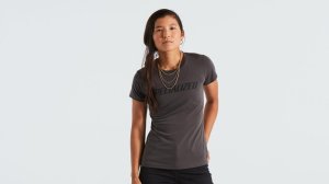 Specialized Women's Wordmark Short Sleeve T-Shirt Charcoal M