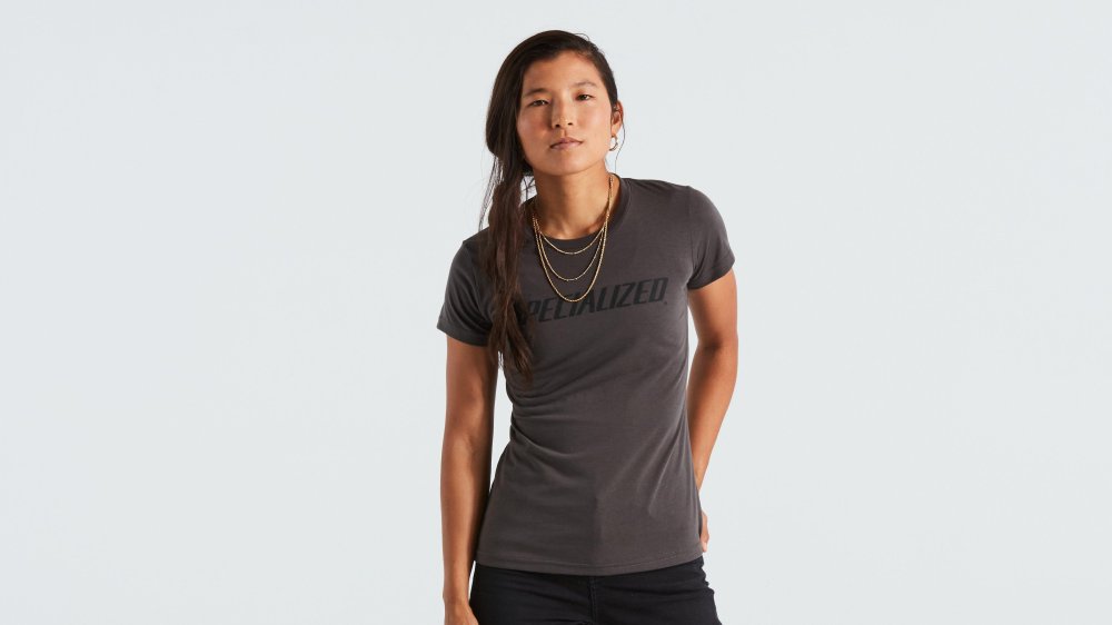 Specialized Women's Wordmark Short Sleeve T-Shirt Charcoal L