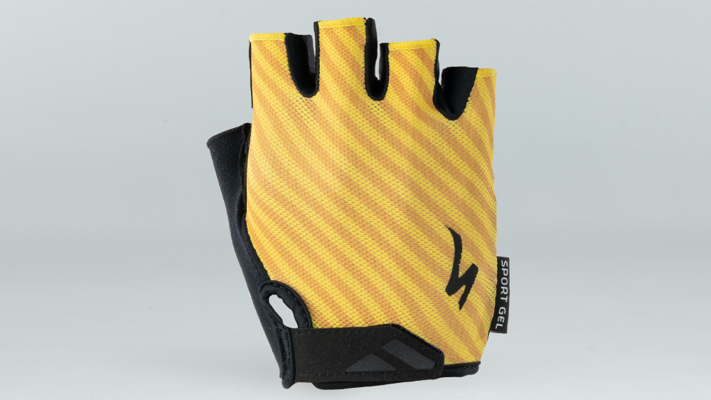 Specialized Body Geometry Sport Gel Glove (Kurzfinger) Brassy Yellow Stripe M